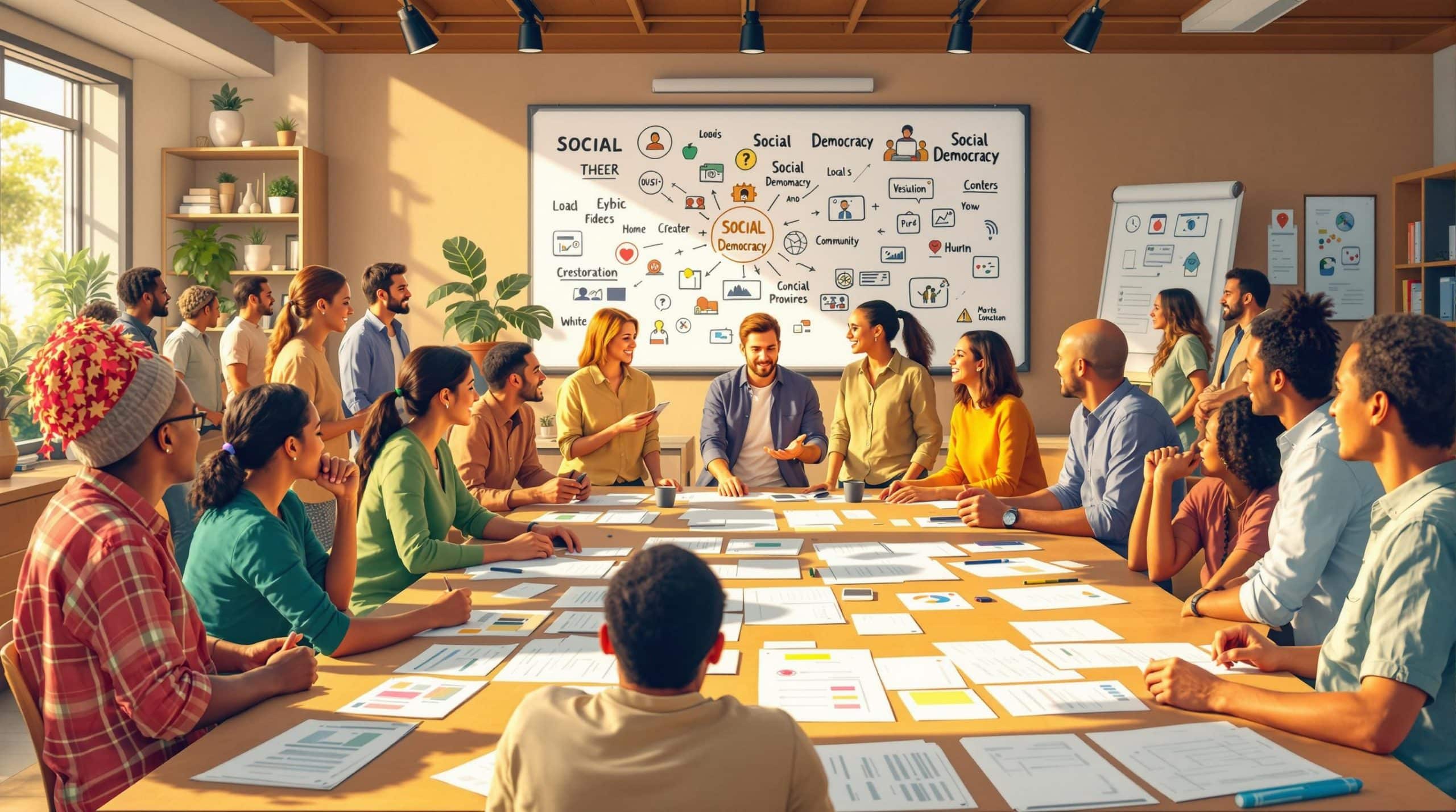 d&eacute;couvrez comment la d&eacute;mocratie sociale transcende les discours pour se transformer en actions concr&egrave;tes essentielles. explorez les initiatives et les enjeux qui fa&ccedil;onnent un avenir plus juste et inclusif.