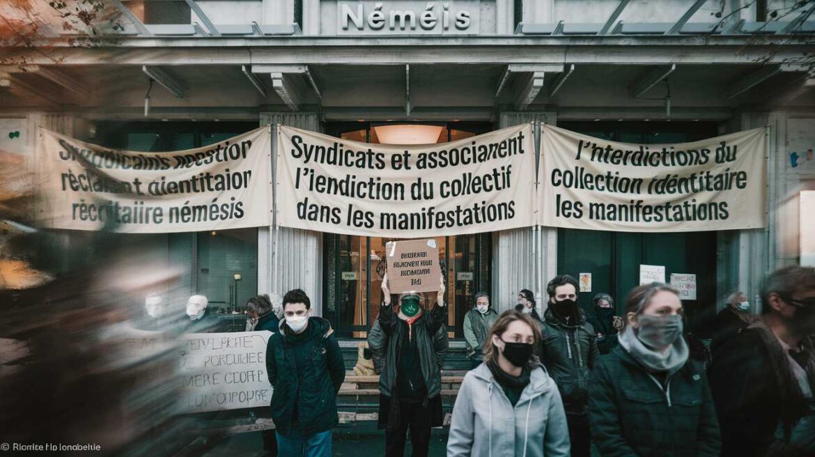 Mars : syndicats et associations r&eacute;clament l&rsquo;interdiction du collectif identitaire N&eacute;m&eacute;sis dans les manifestations