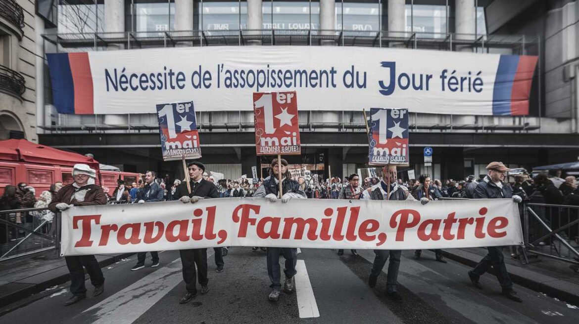 &Agrave; Paris, le cort&egrave;ge du 1er Mai exprime son rejet de l&rsquo;assouplissement du jour f&eacute;ri&eacute; et sa col&egrave;re contre des patrons jug&eacute;s voraces