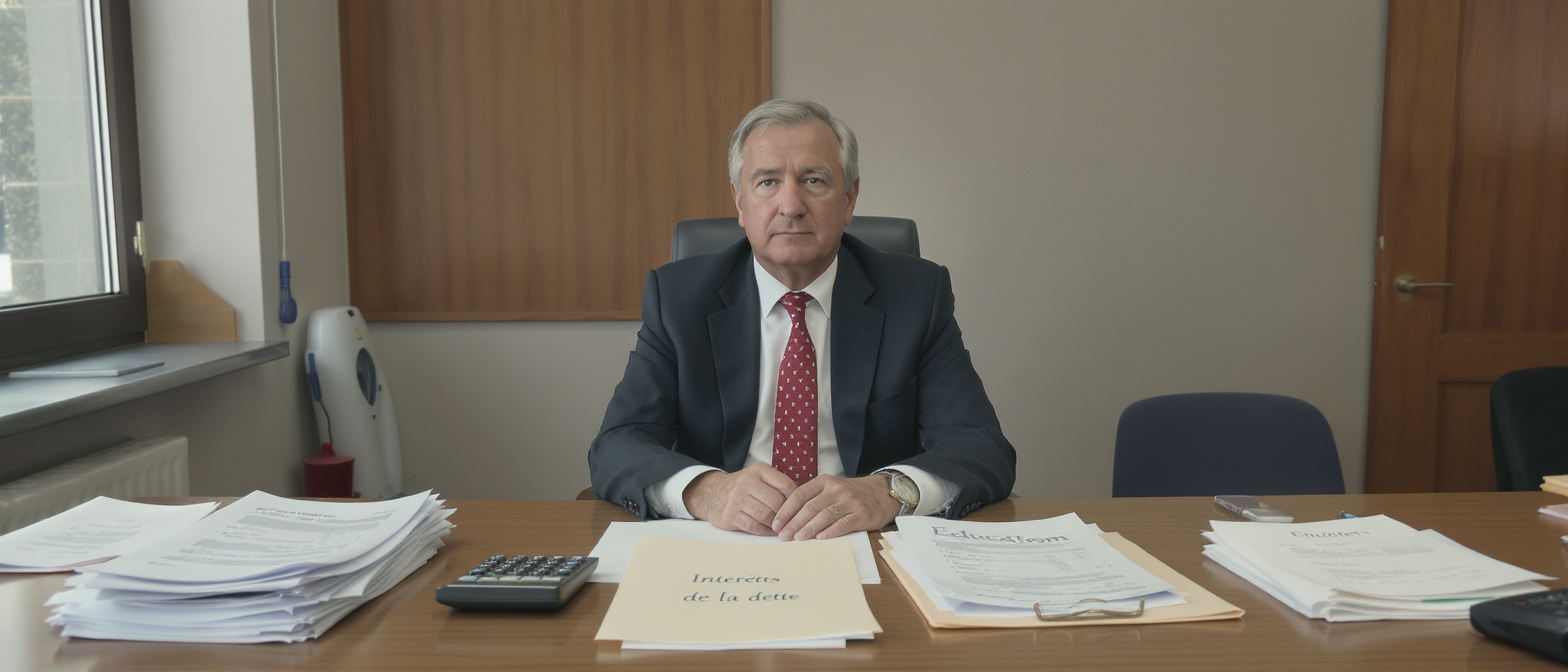 eric lombard, ex-ministre de l&rsquo;&eacute;conomie, d&eacute;nonce l'impact du creusement du d&eacute;ficit sur la jeunesse, soulignant que les d&eacute;penses pour les int&eacute;r&ecirc;ts de la dette surpassent celles consacr&eacute;es &agrave; l'&eacute;ducation des enfants.