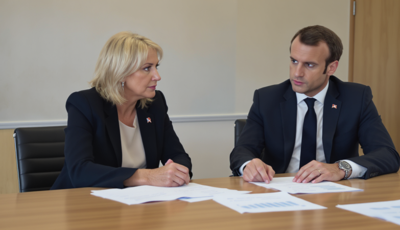 &agrave; l&rsquo;approche de la pr&eacute;sidentielle 2027, marine le pen s&rsquo;inspire de certaines recettes &eacute;conomiques d&rsquo;emmanuel macron, tout en d&eacute;fendant ses propres orientations.